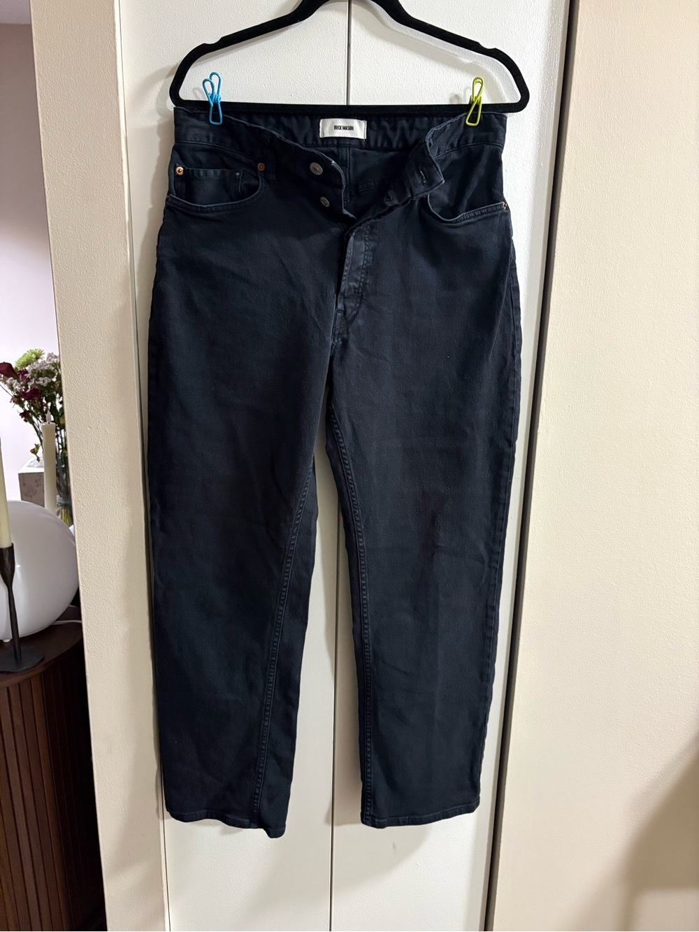 Buck Mason Black Rider High Rise Jeans 31 BW14076 EXCLUSIVE!